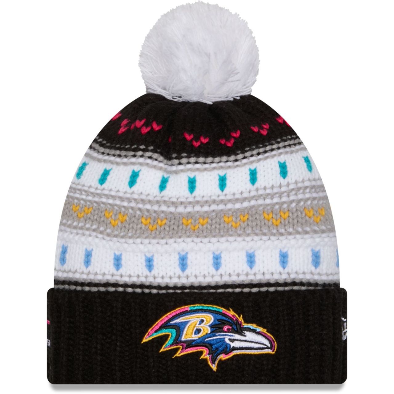 New Era Damen Winter Mütze CRUCIAL CATCH Baltimore Ravens