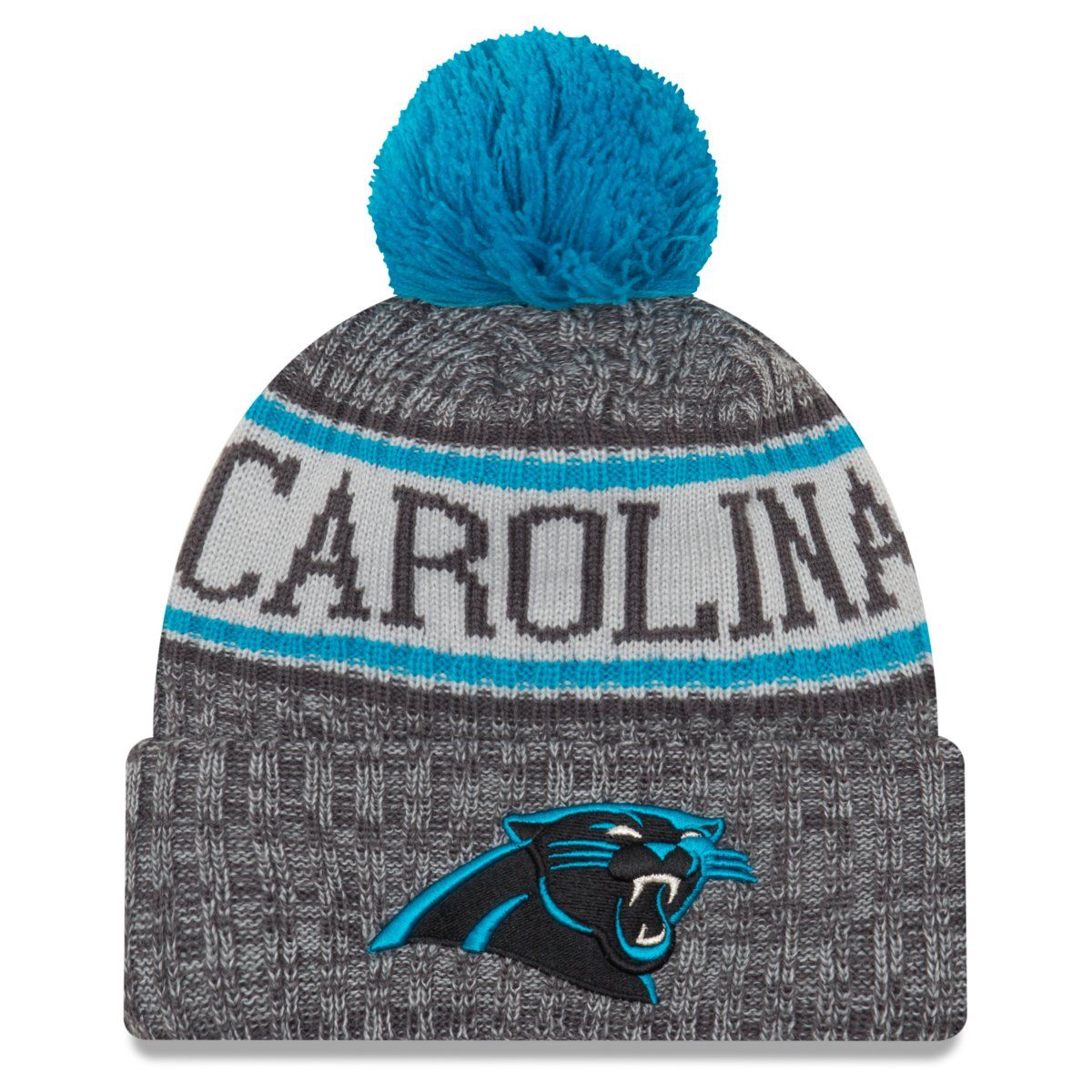 New Era NFL Sideline Graphite Mütze - Carolina Panthers