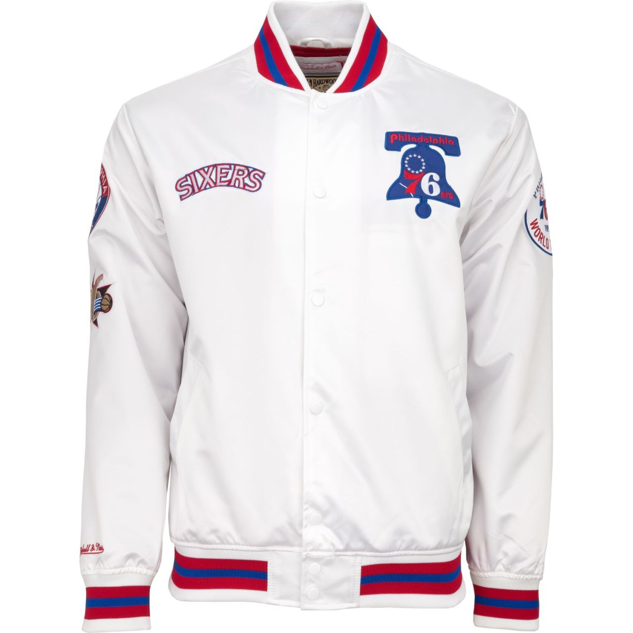 City Collection Lightweight Satin Jacke - Philadelphia 76ers