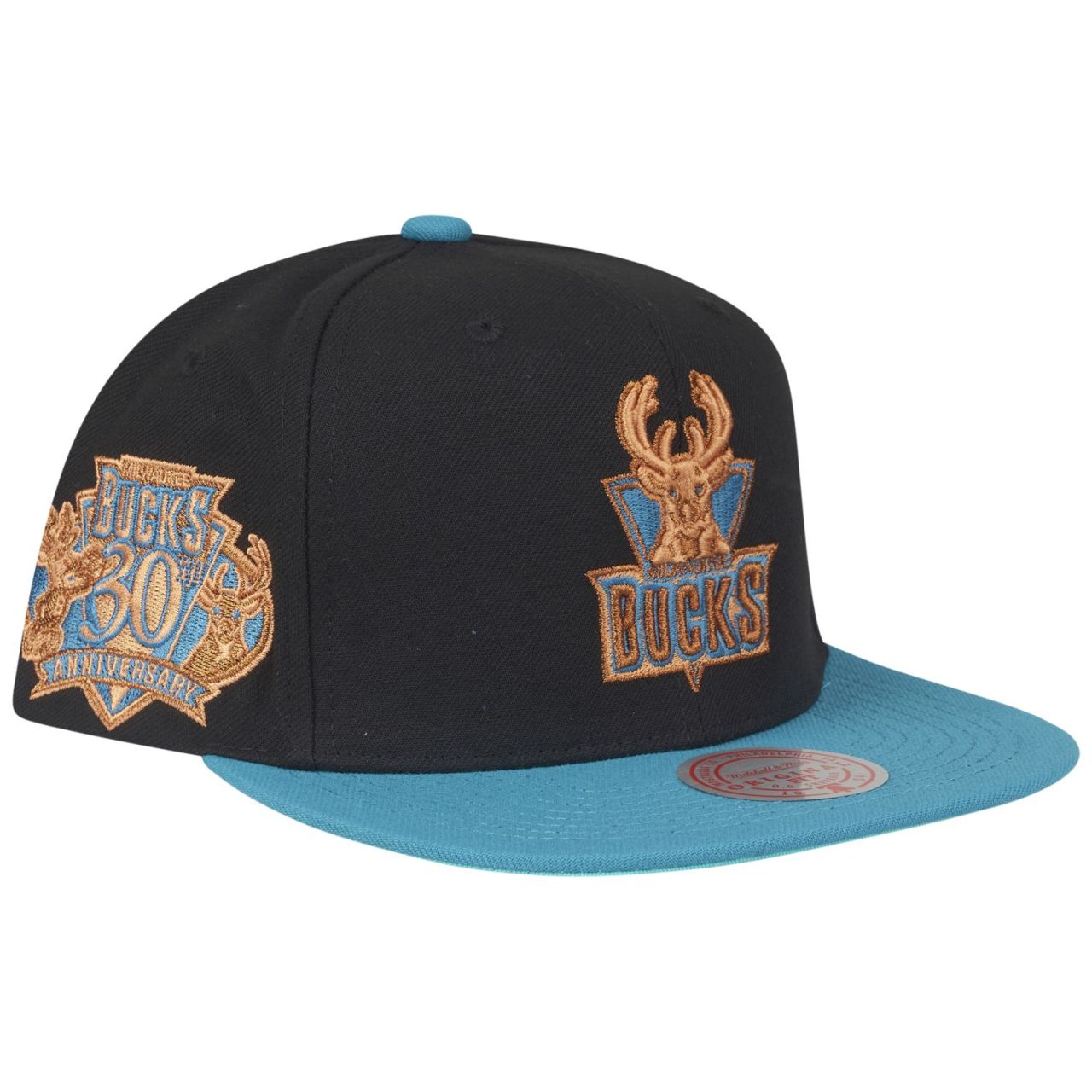 Mitchell & Ness Snapback Cap MAKE CENTS Milwaukee Bucks