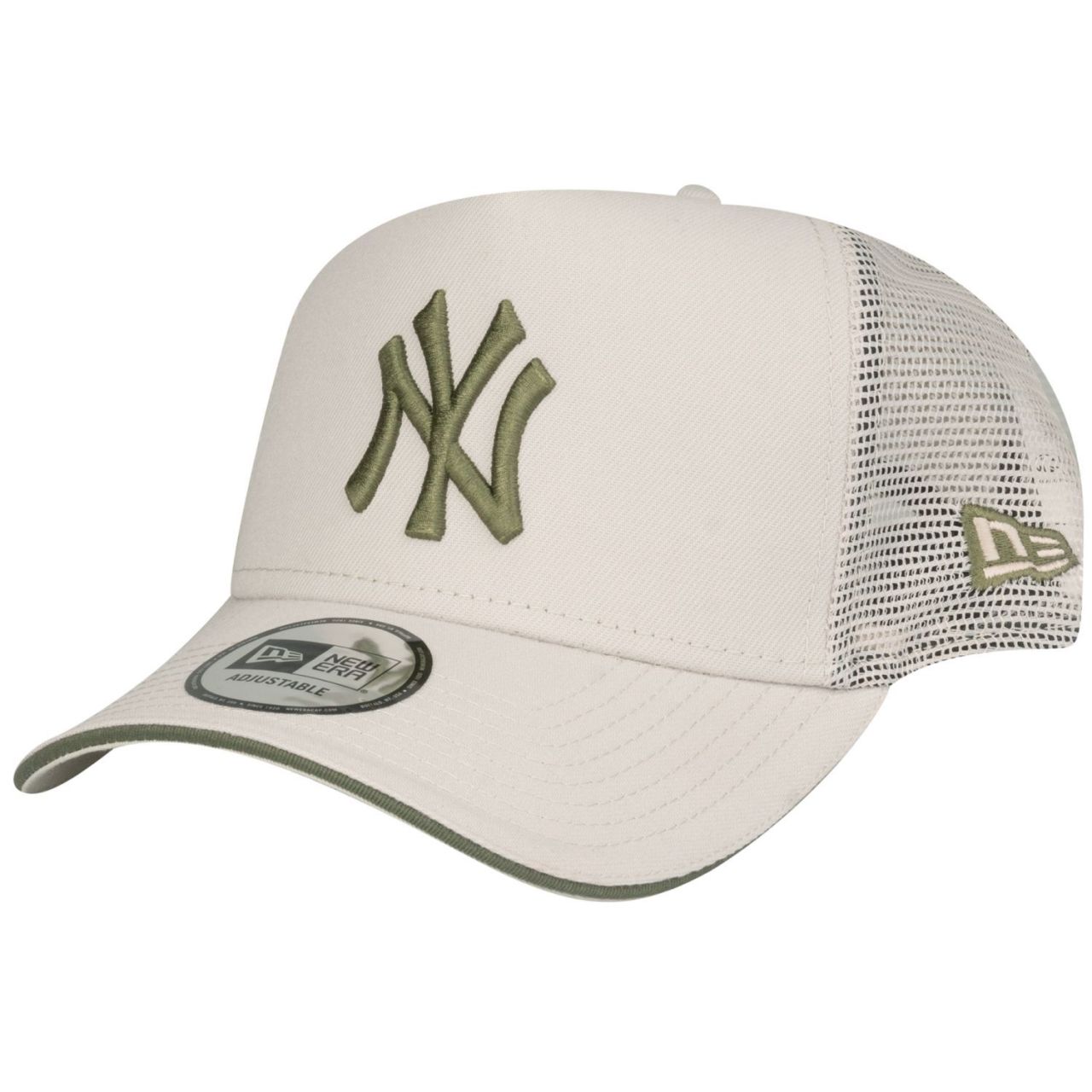 New Era A-Frame Trucker Cap - New York Yankees beige oliv