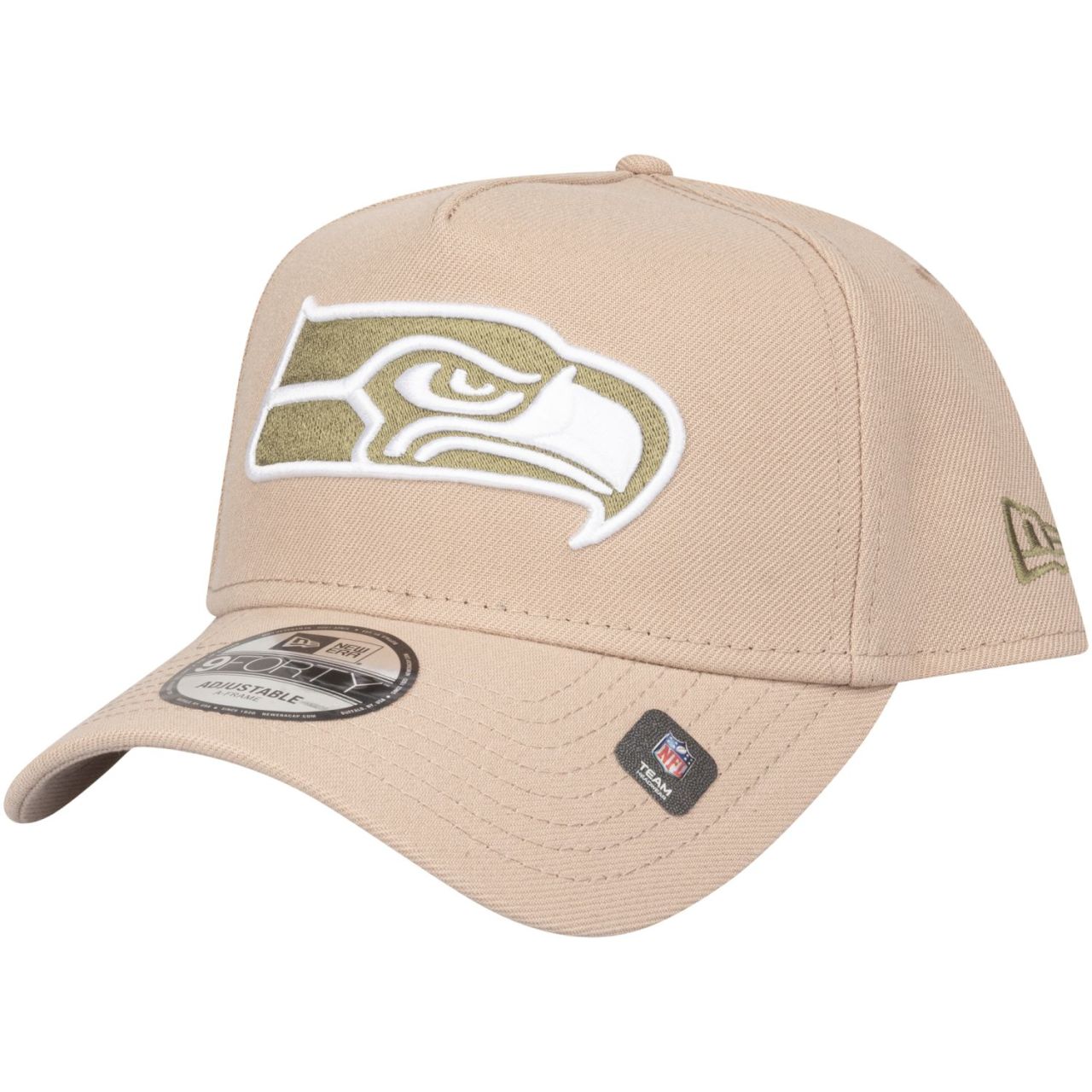 New Era 9Forty A-Frame Cap - Seattle Seahawks camel beige