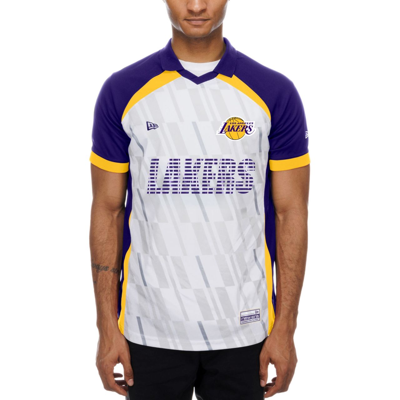 New Era Soccer Mesh Jersey Shirt - Los Angeles Lakers