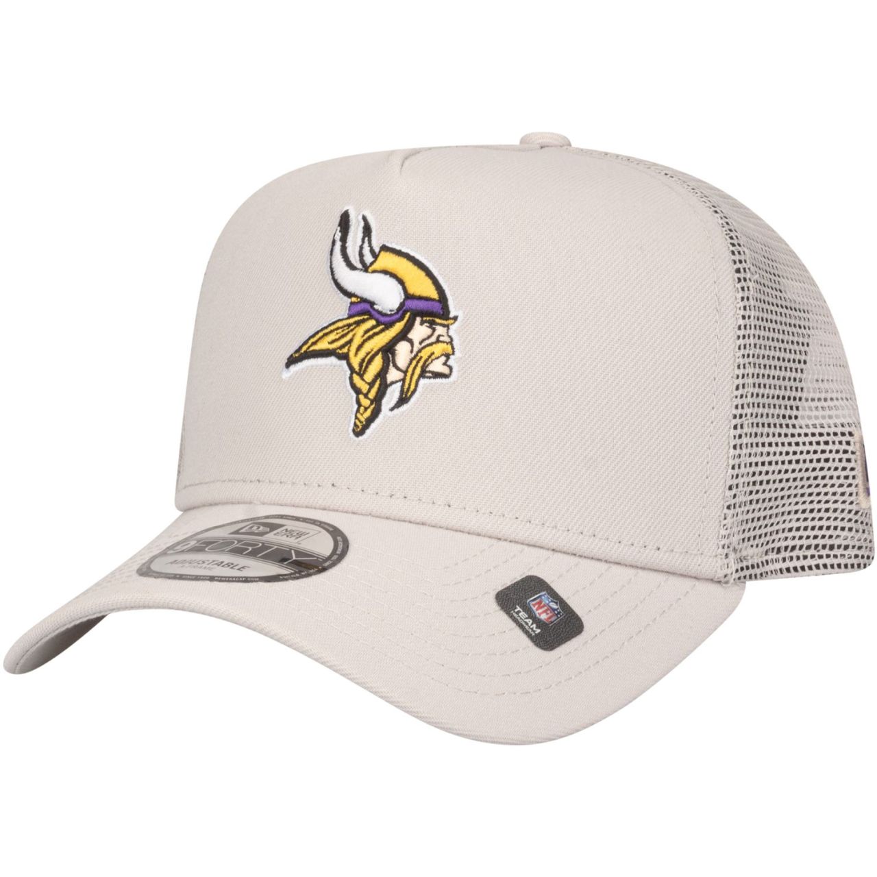 New Era A-Frame Mesh Trucker Cap - Minnesota Vikings stone