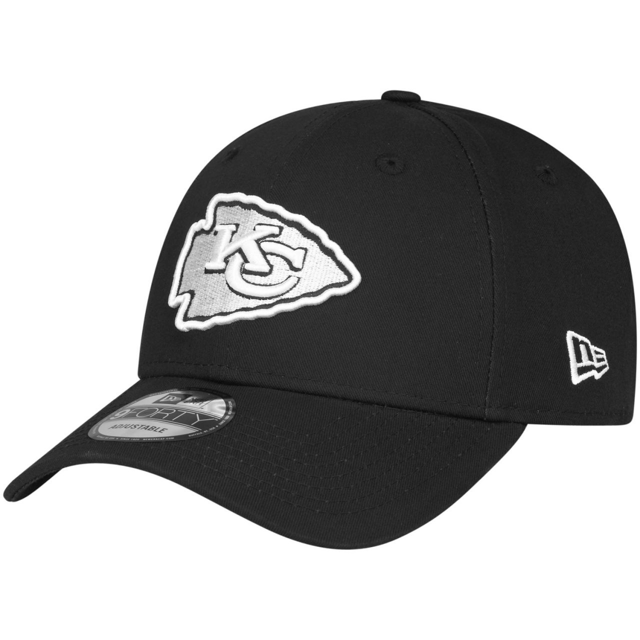 New Era 9Forty Adjustable NFL Cap - BLACK Kansas City Chiefs