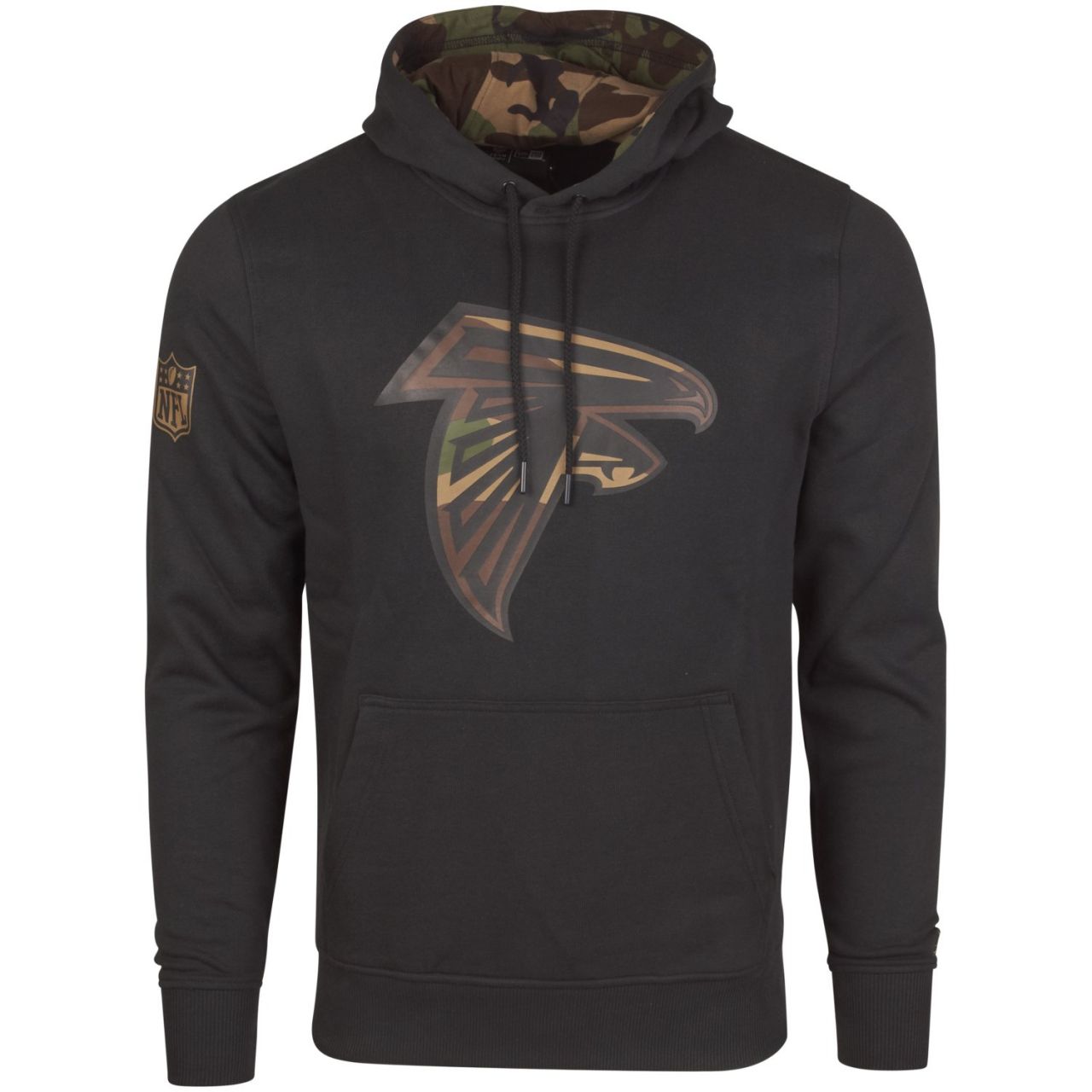 New Era Fleece Hoody - NFL Atlanta Falcons schwarz / camo