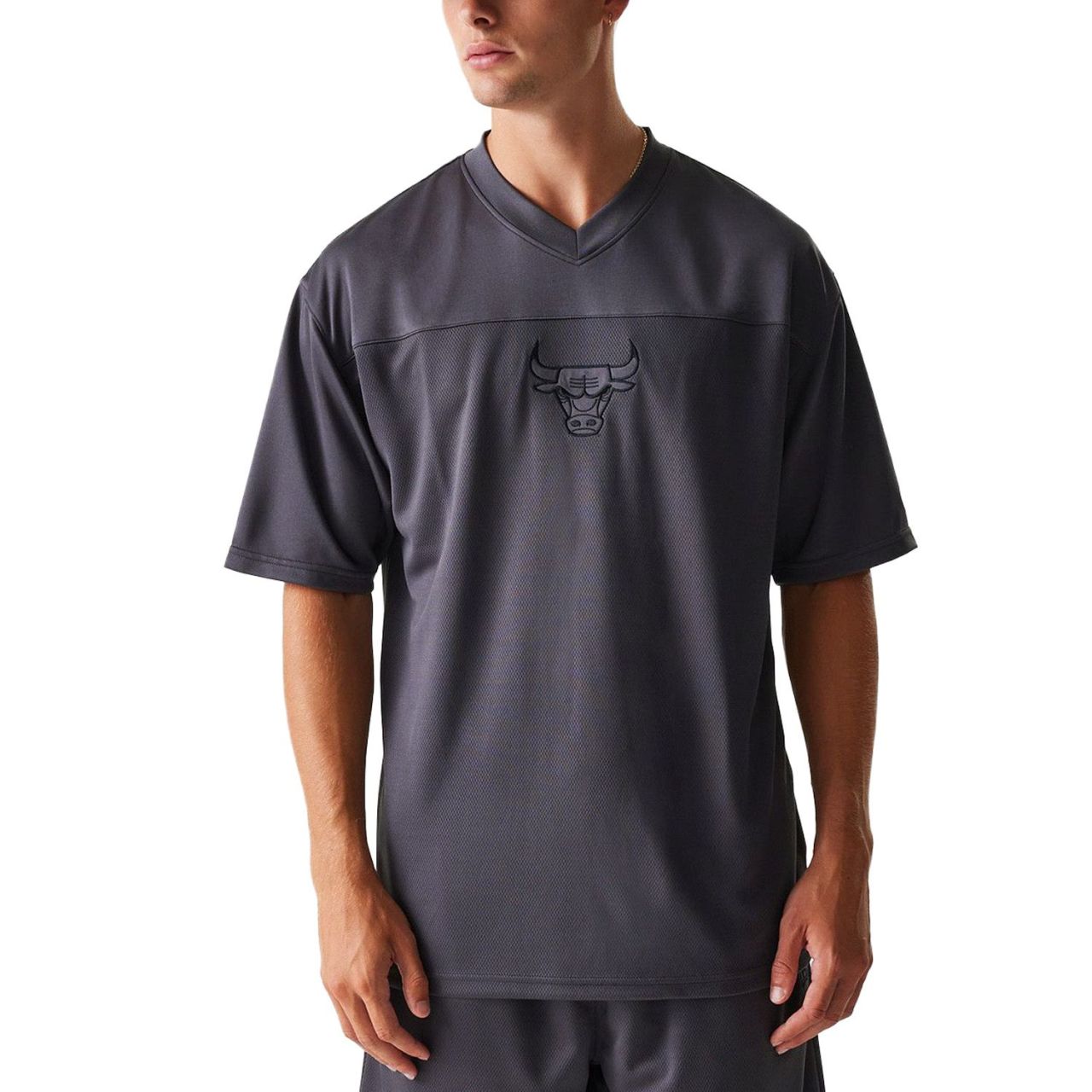 New Era NBA Basketball Shirt Jersey - Chicago Bulls charcoal