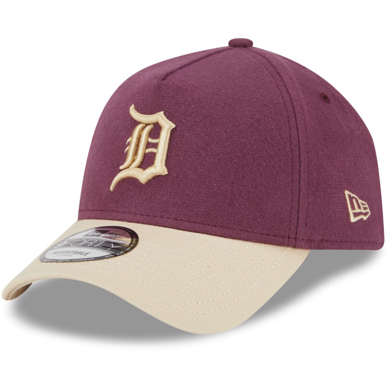 New Era A-Frame 9Forty Cap MOLESKIN Detroit Tigers maroon