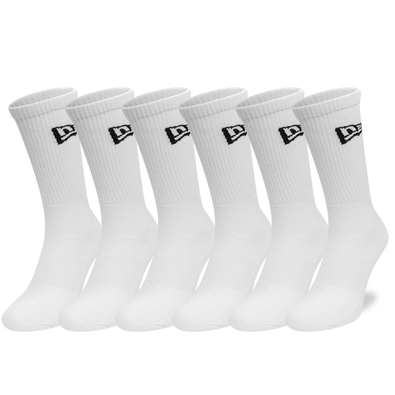 New Era Unisex Socken - FLAG ANKLE 6er Pack weiß