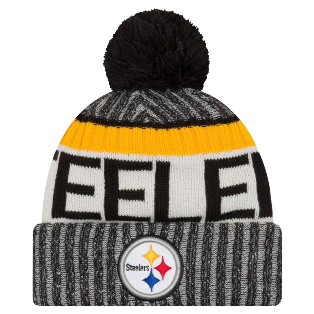 New Era NFL SIDELINE Winter Bobble Mütze Pittsburgh Steelers