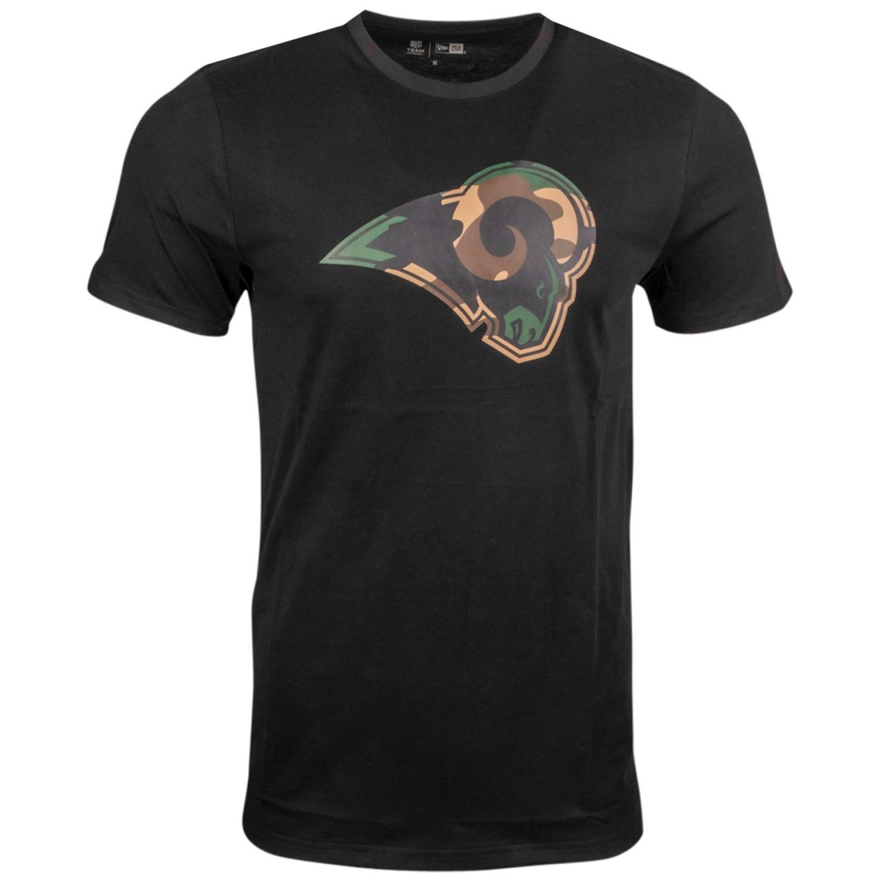 New Era Shirt - NFL Los Angeles Rams schwarz / wood camo