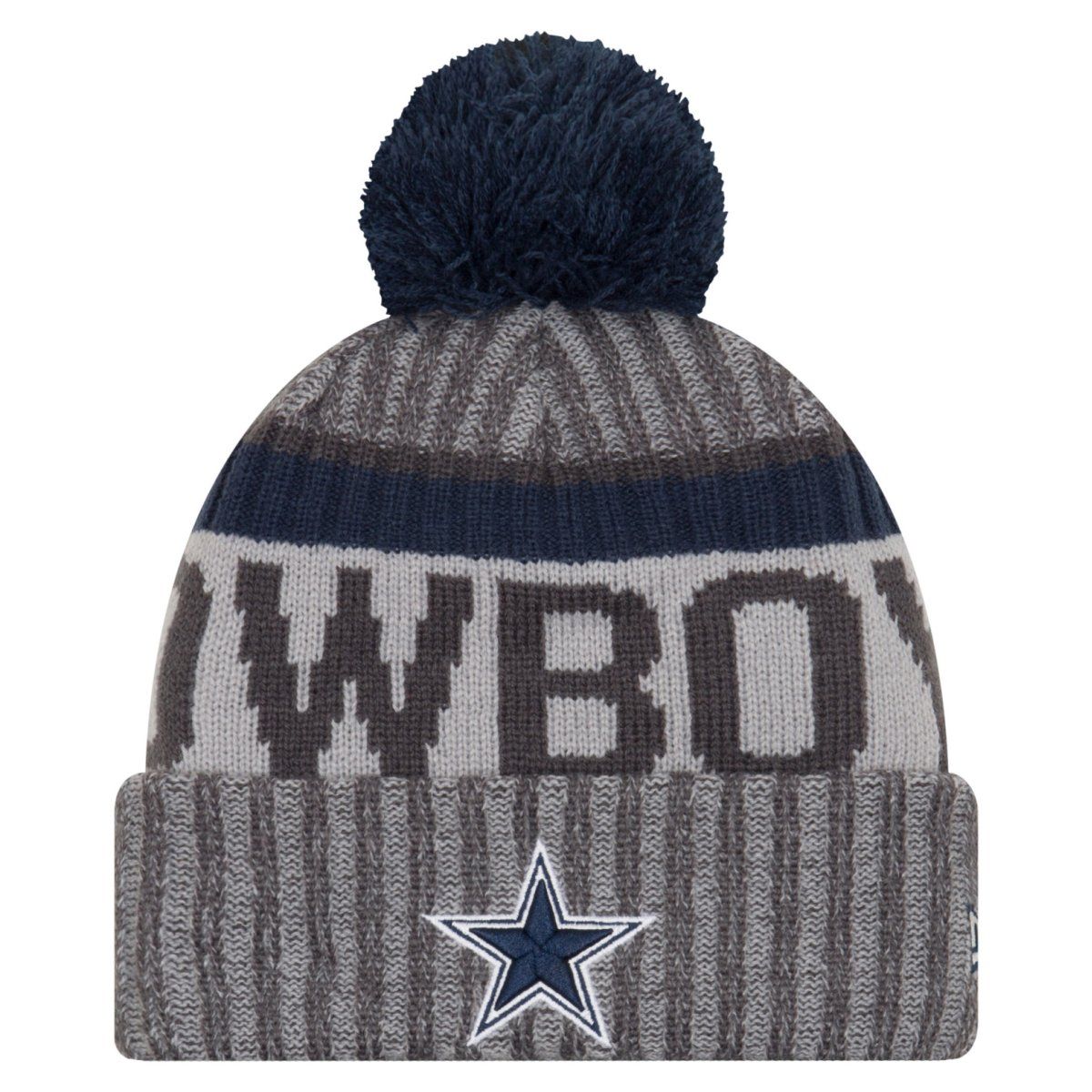 New Era NFL SIDELINE 2017 Bobble Mütze - Dallas Cowboys