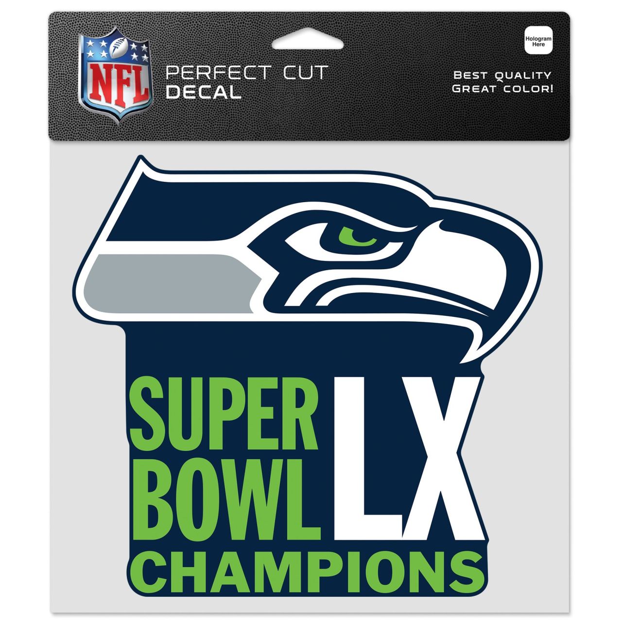 Seattle Seahawks Superbowl LV Champion Aufkleber 20x20cm