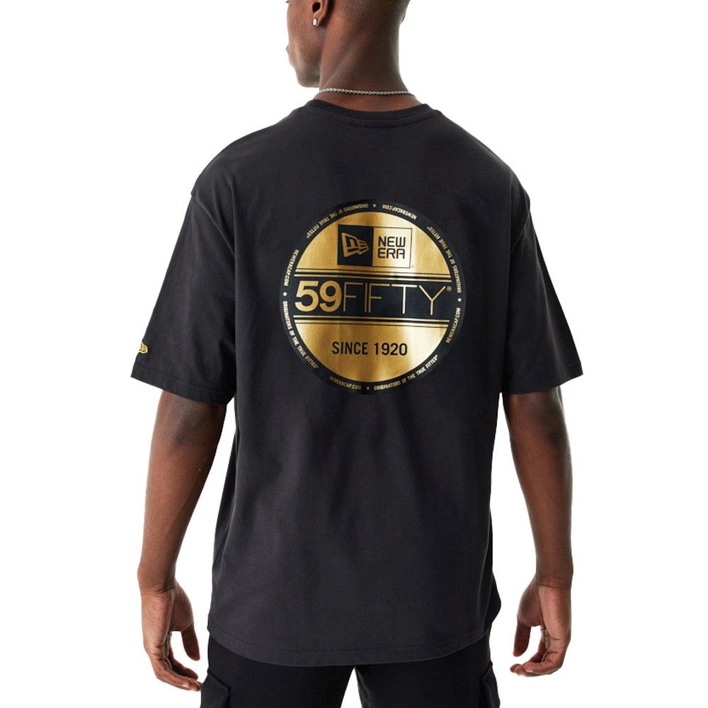 New Era Oversize Shirt - 59FIFTY STICKER schwarz