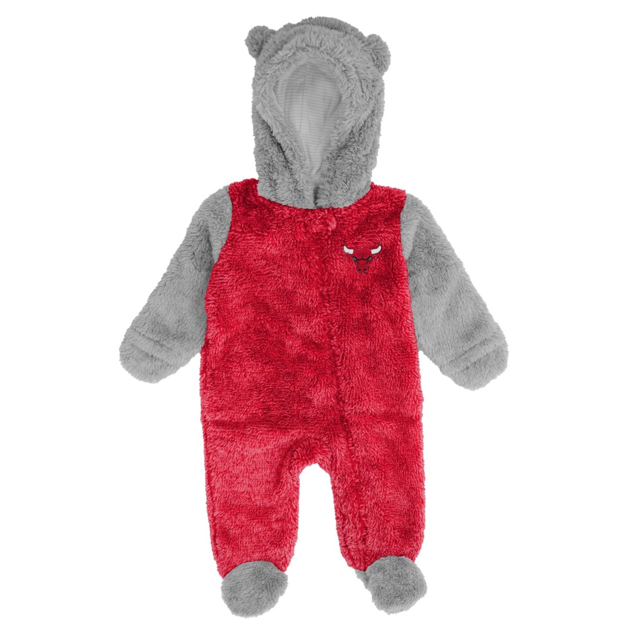 NBA Teddy Fleece Baby Overall - Chicago Bulls