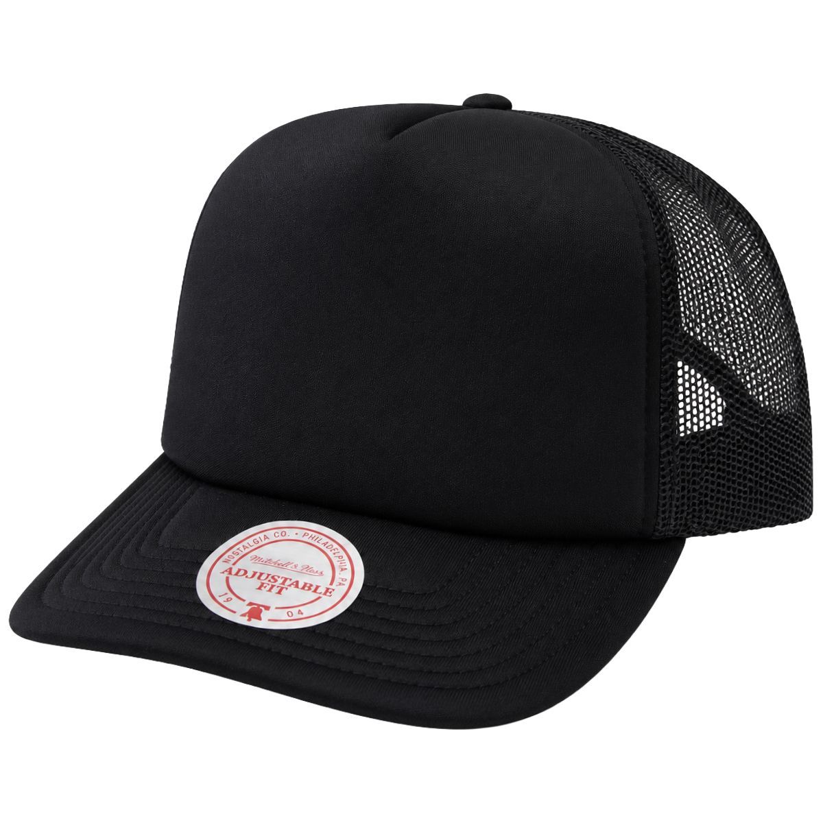 Mitchell & Ness Snapback Trucker Cap CLASSIC BLANK schwarz