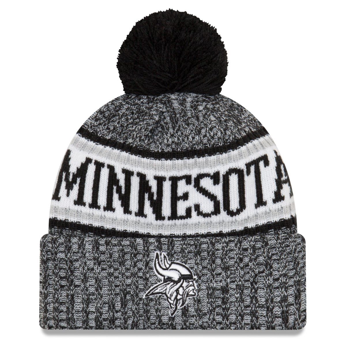 New Era NFL Sideline Winter Bobble Mütze Minnesota Vikings