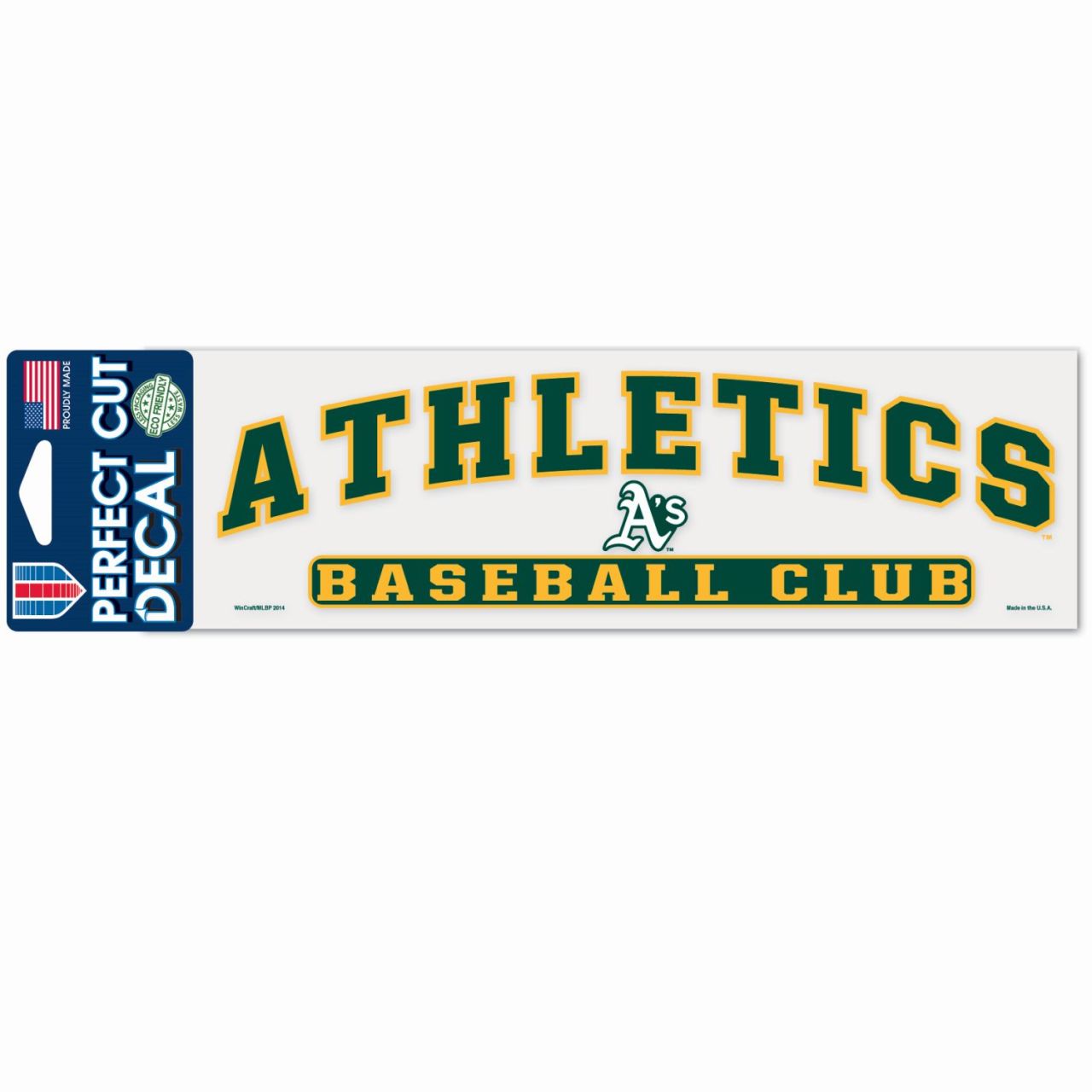 MLB Perfect Cut Aufkleber 8x25cm Oakland Athletics