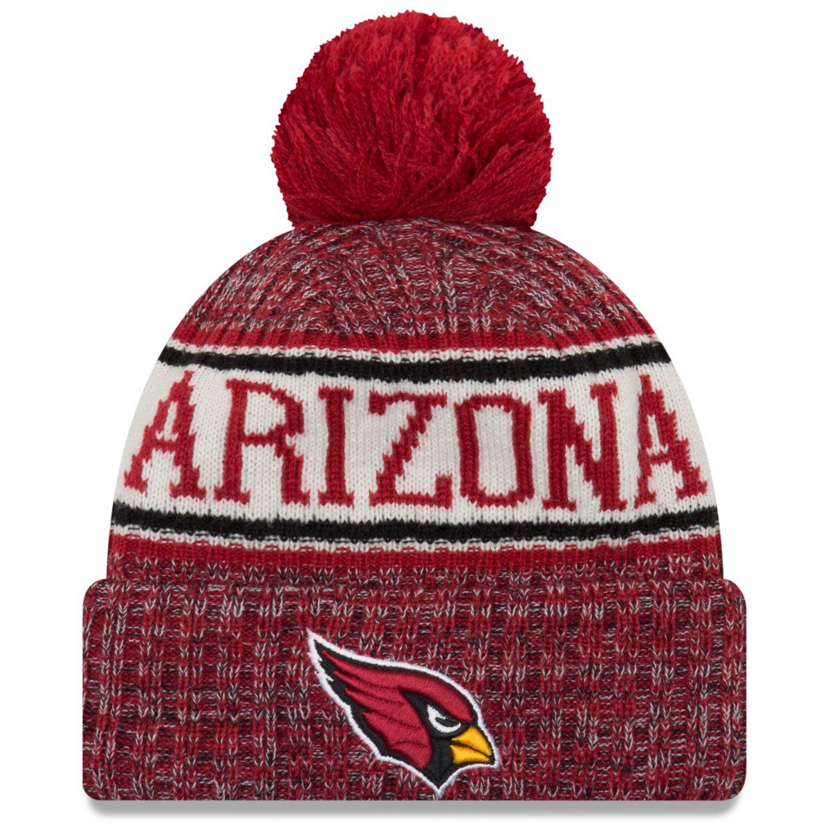 New Era NFL Sideline 2018 Bobble Mütze - Arizona Cardinals