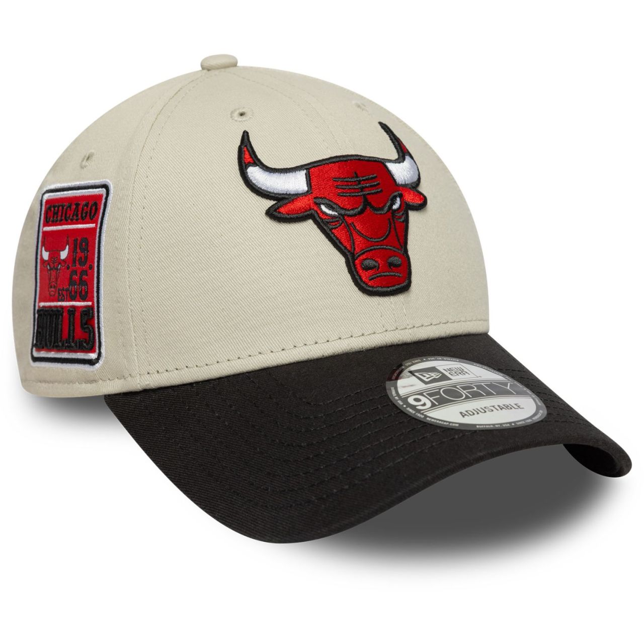 New Era 9Forty Strapback Cap - SIDE PATCH Chicago Bulls