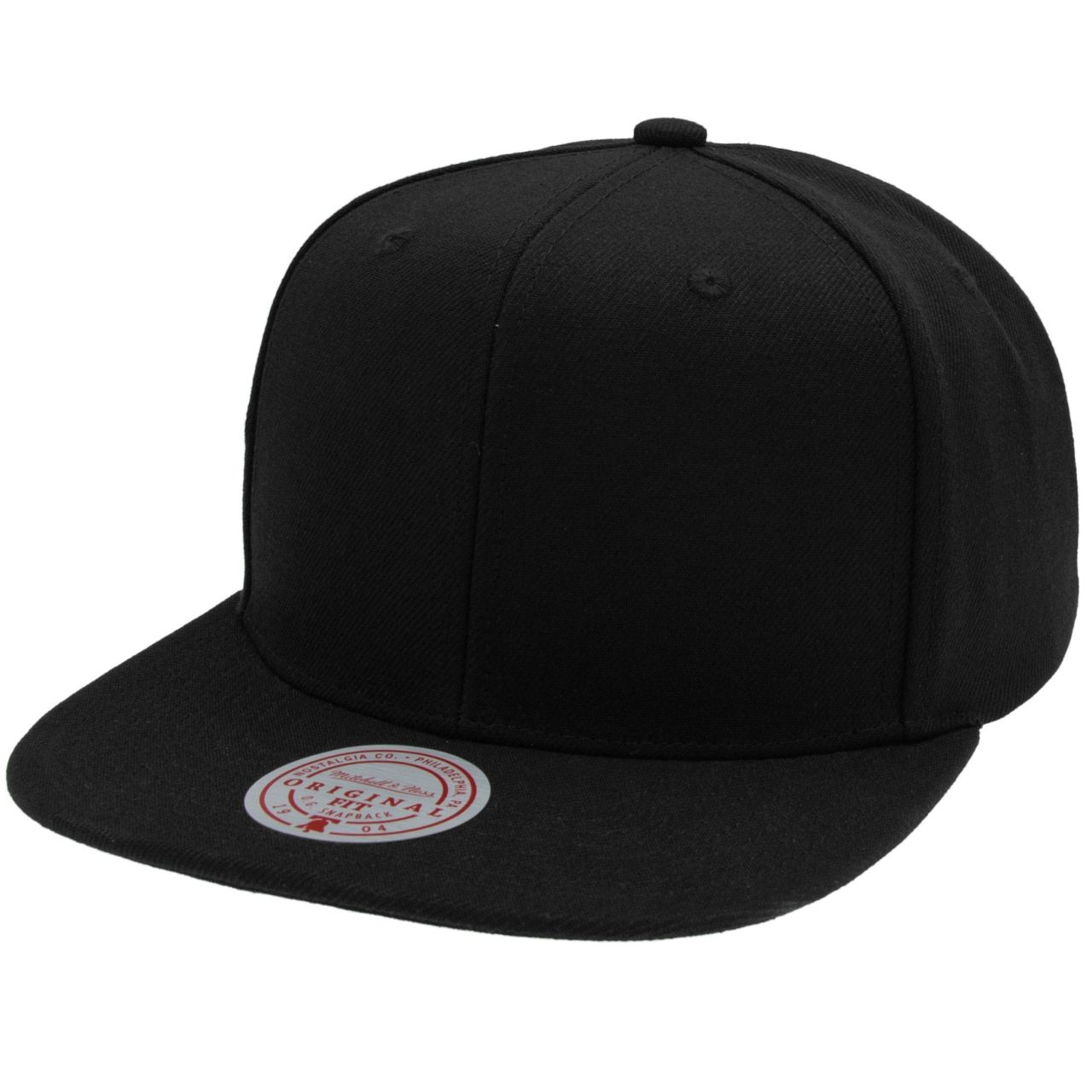Mitchell & Ness Snapback Cap - HIGH CROWN Blank schwarz