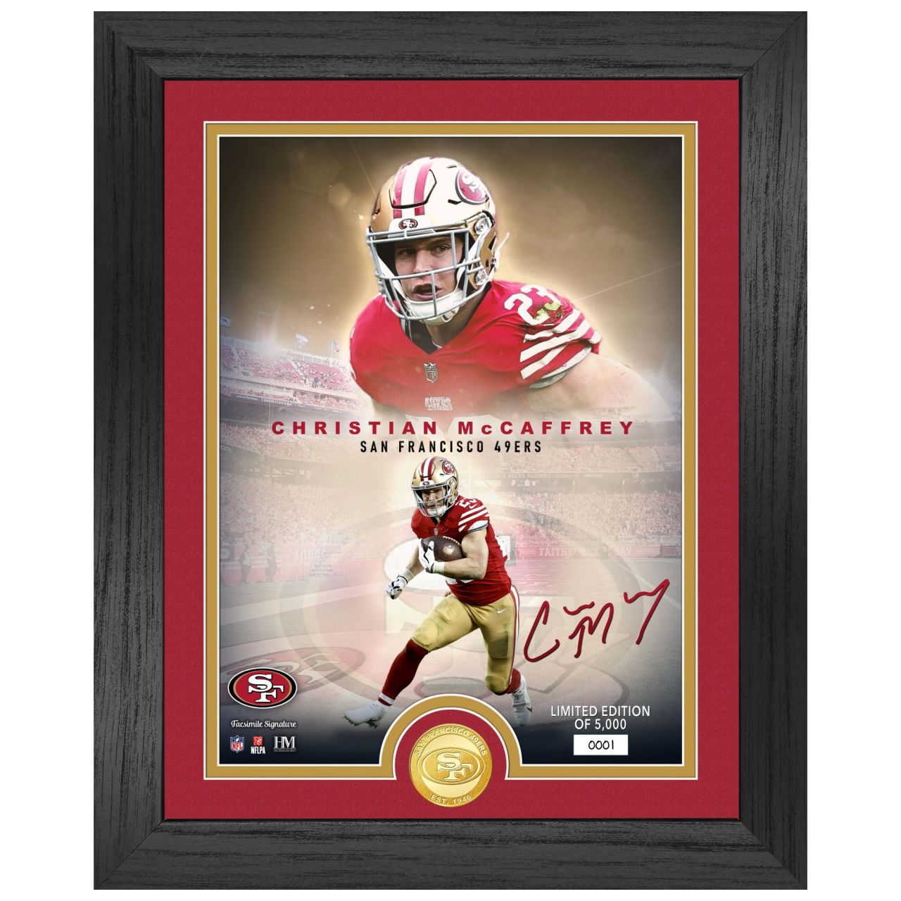 Christian McCaffrey San Francisco 49ers Legends Coin Bild