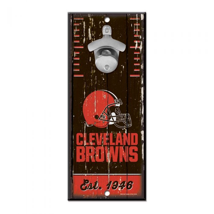 Wincraft Holzschild mit Flaschenöffner - Cleveland Browns