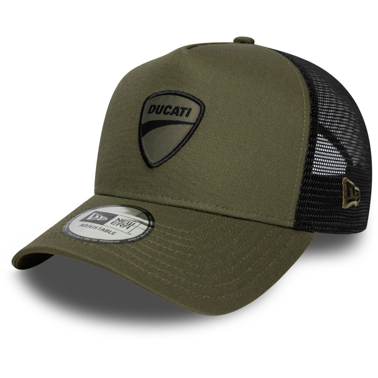 New Era A-Frame Trucker Cap - Ducati Motor oliv