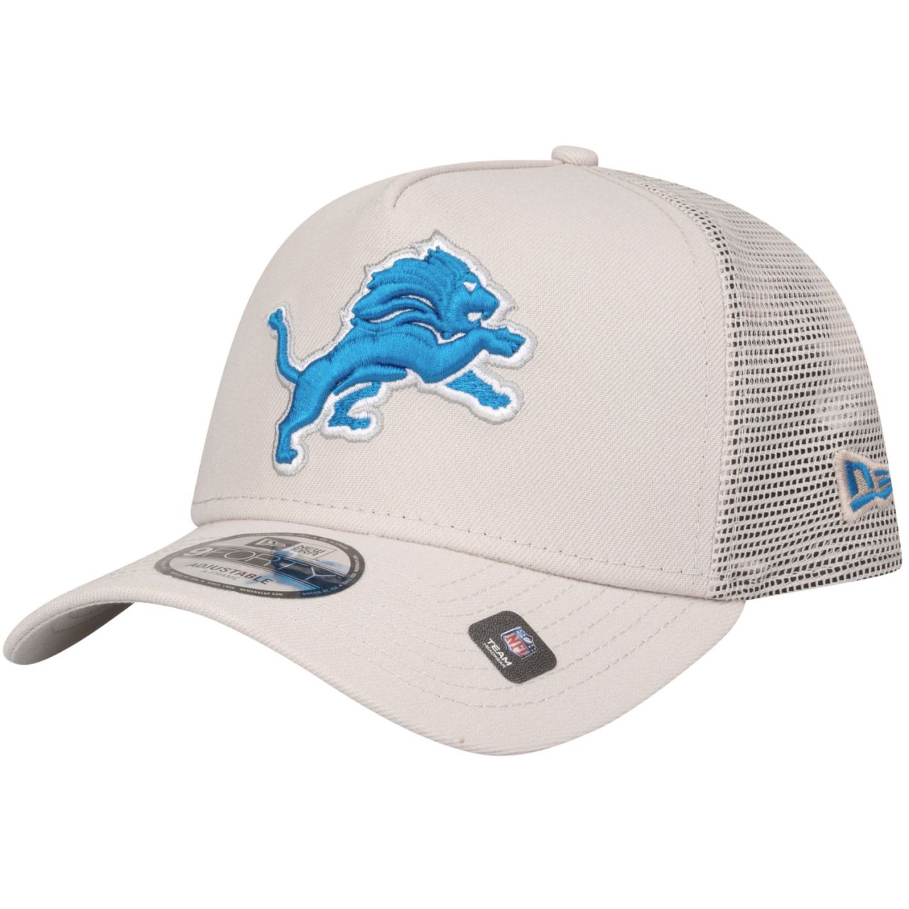 New Era A-Frame Mesh Trucker Cap - Detroit Lions stone