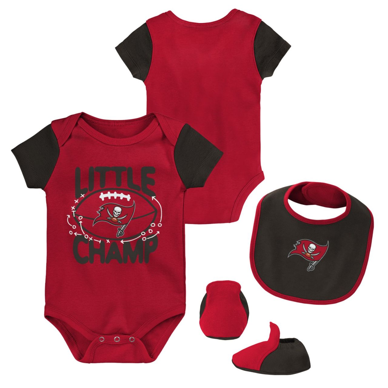 Outerstuff Baby Bib & Bootie Set Tampa Bay Buccaneers