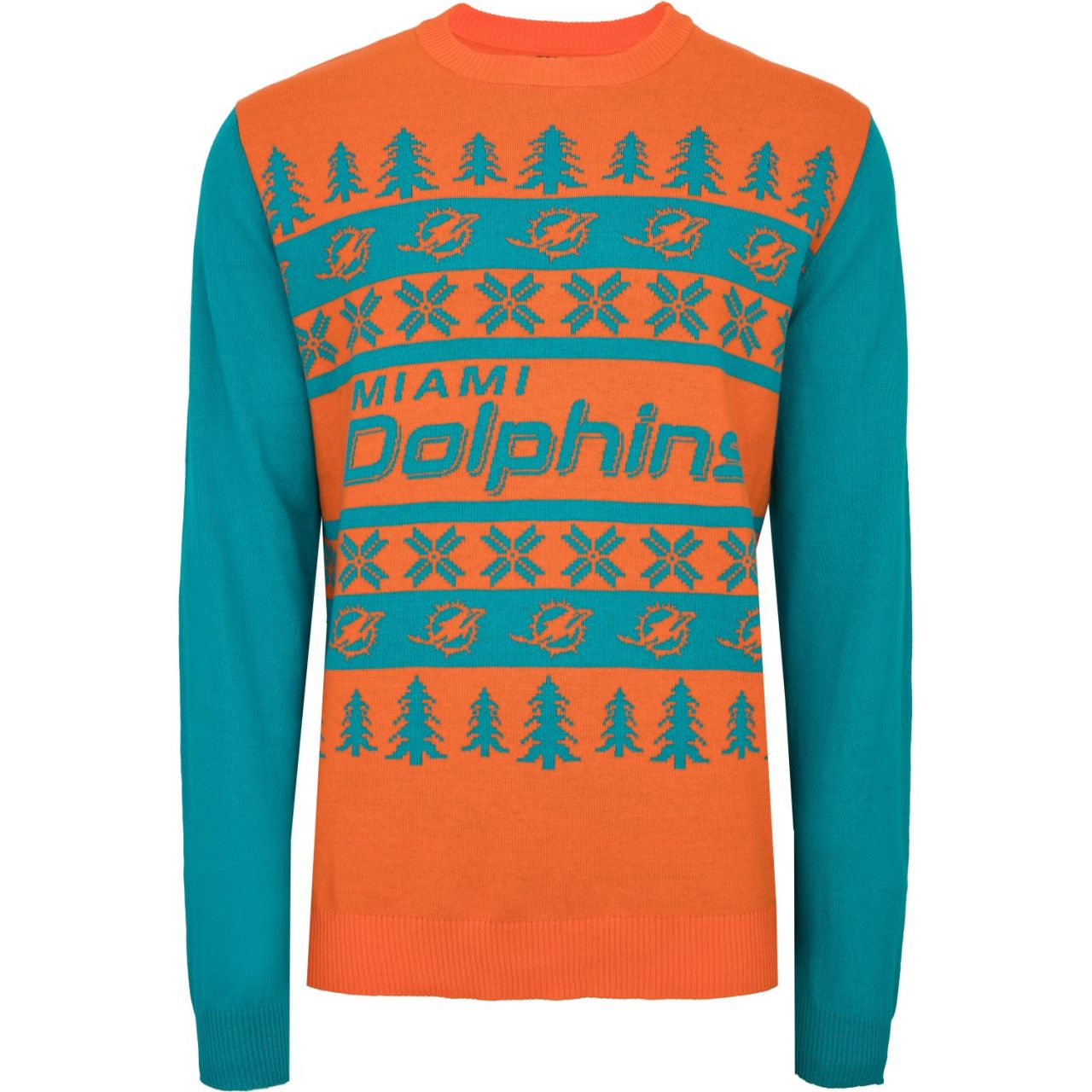 NFL Ugly Sweater XMAS Strick Pullover Miami Dolphins