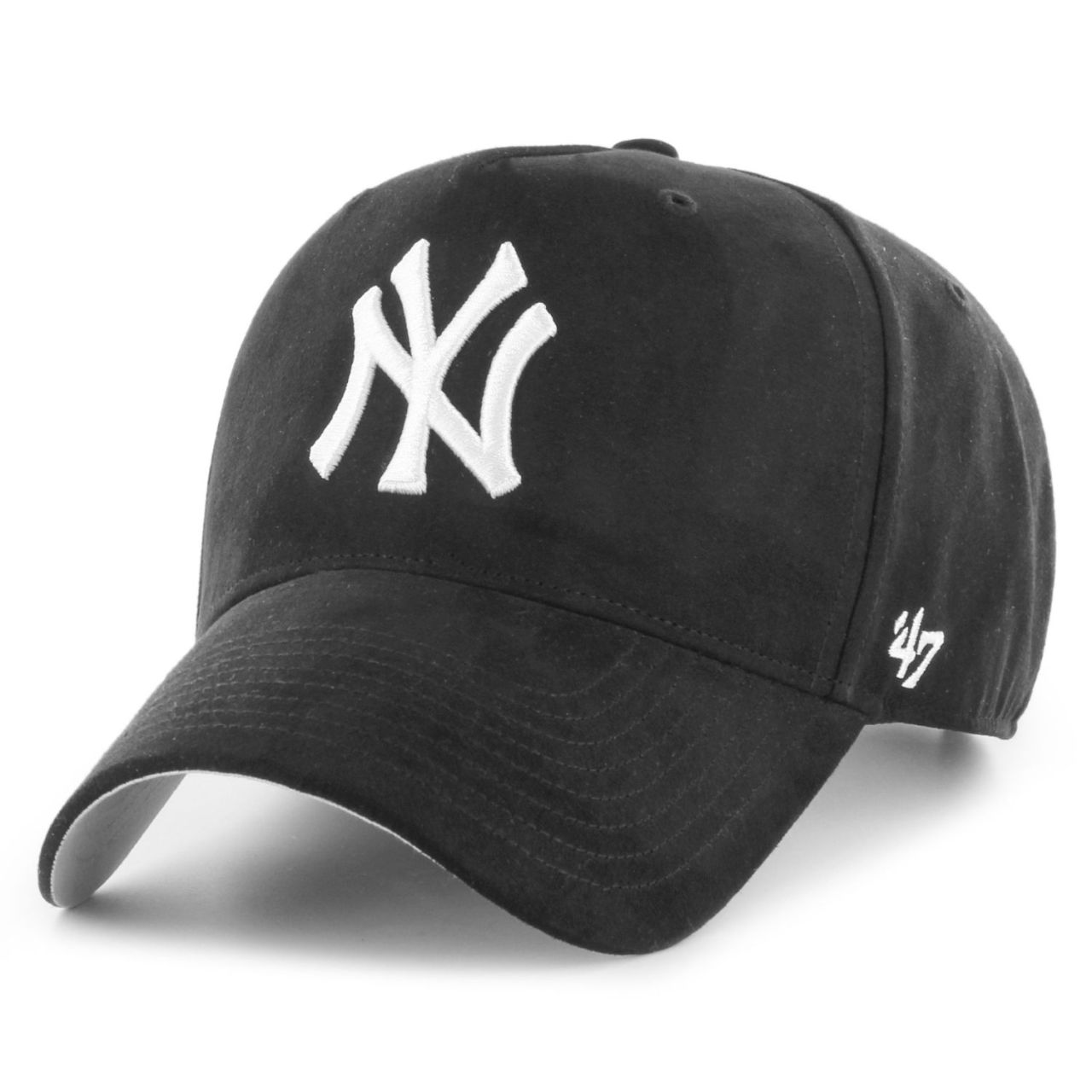 47 Brand Strapback Cap ULTRA SUEDE New York Yankees schwarz