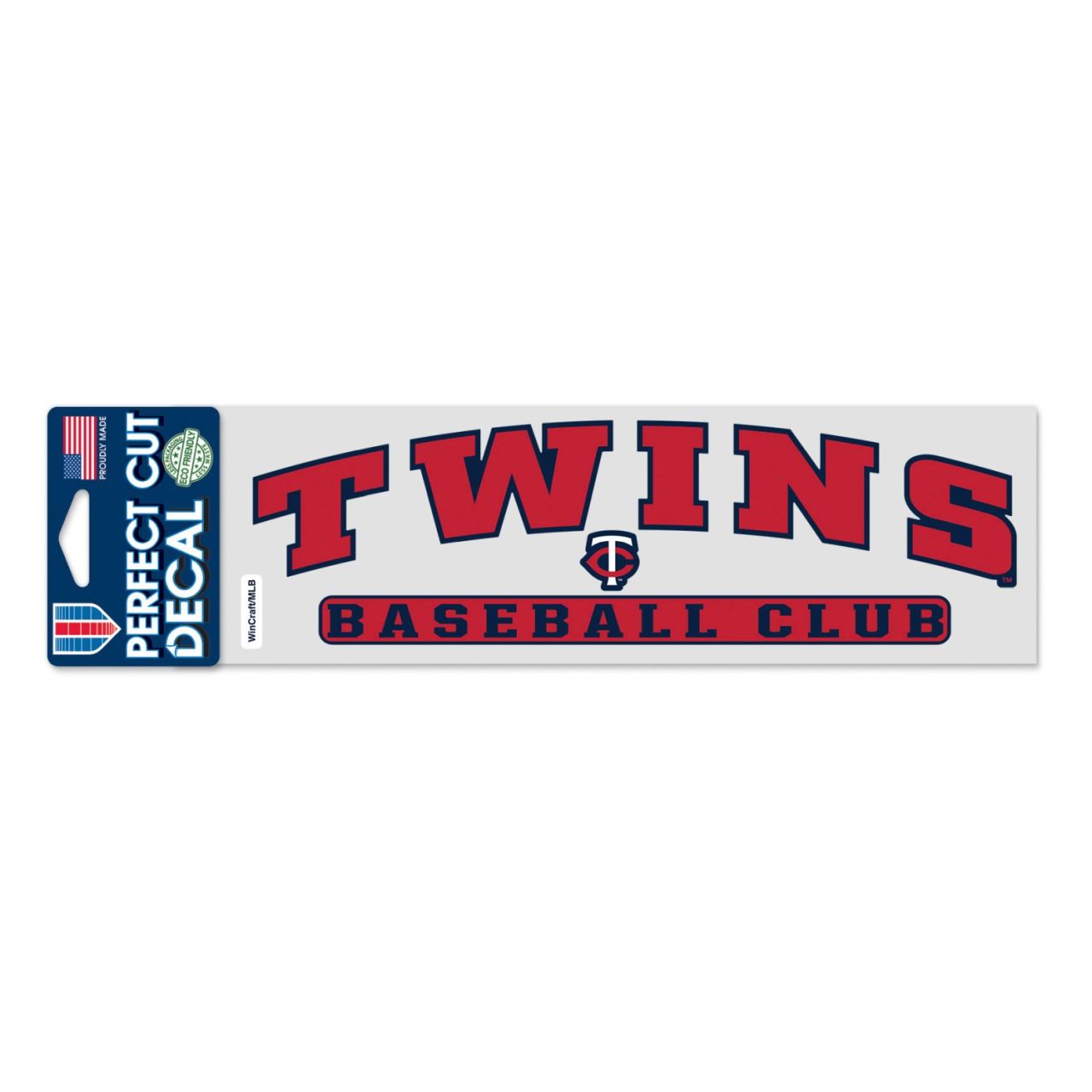 MLB Perfect Cut Aufkleber 8x25cm Minnesota Twins