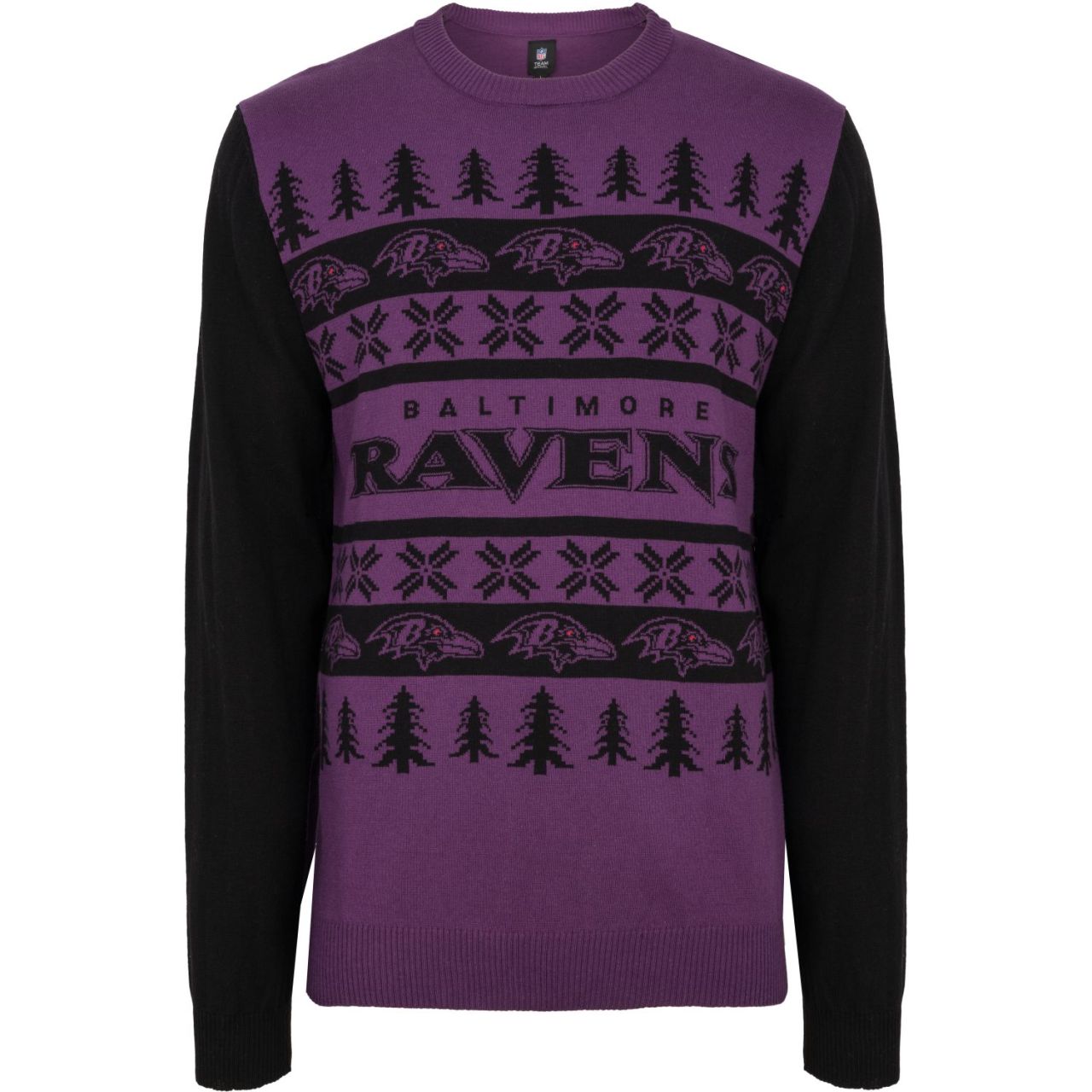 NFL Ugly Sweater XMAS Strick Pullover Baltimore Ravens