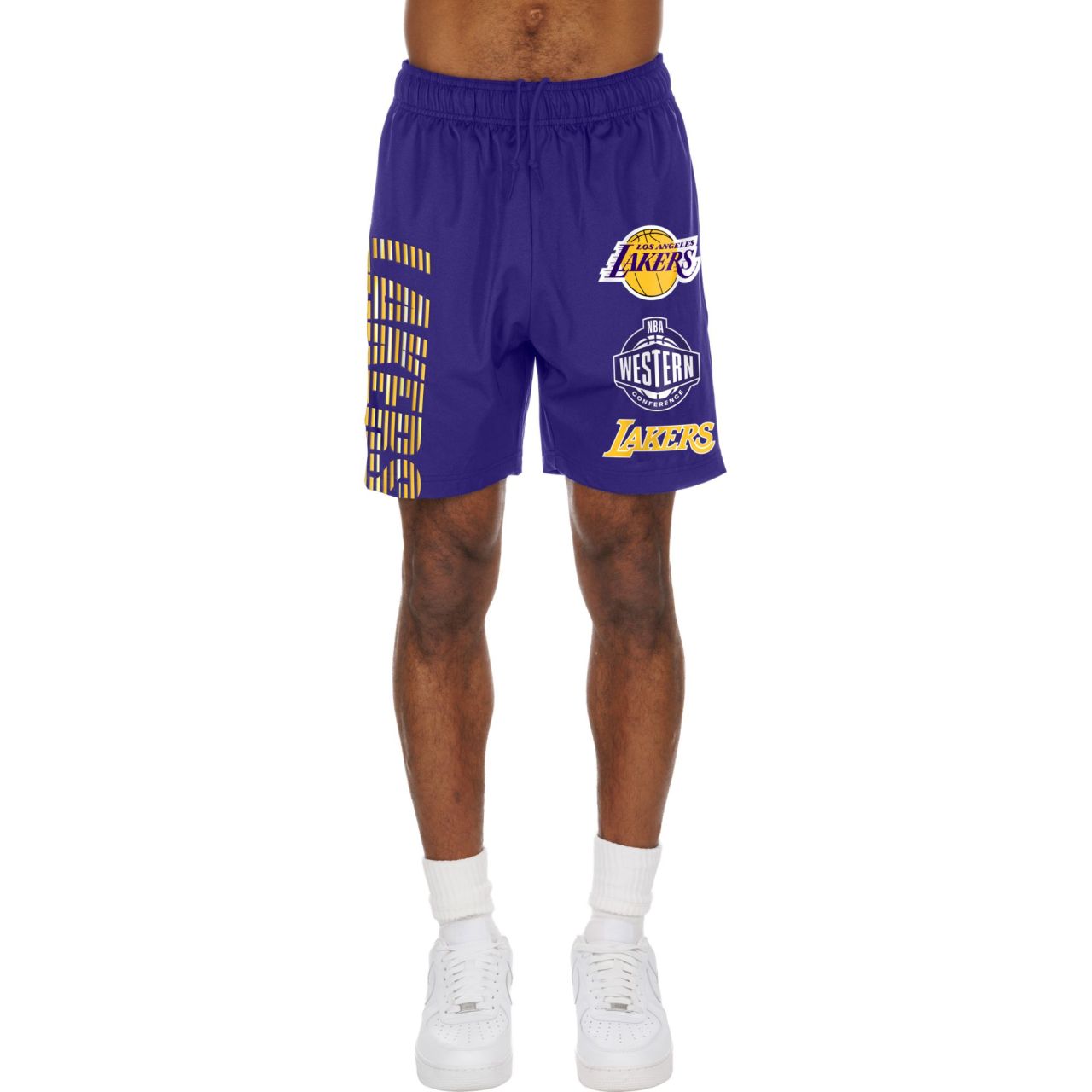 New Era Stretch Sport Shorts - MATCH Los Angeles Lakers