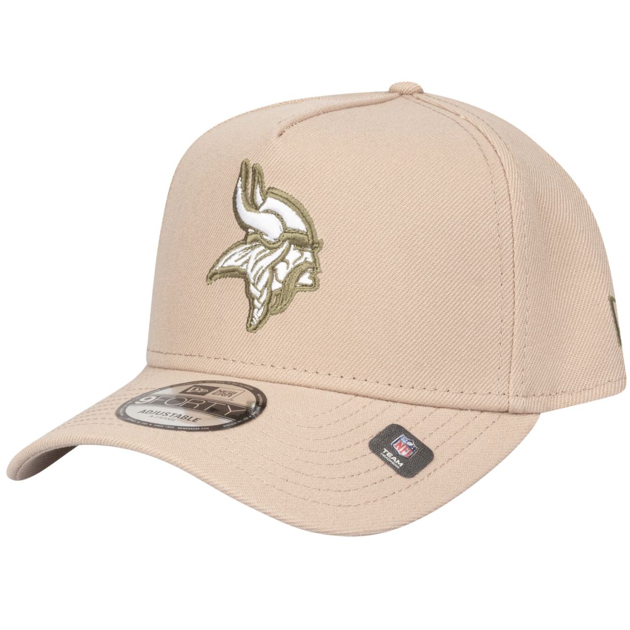 New Era 9Forty A-Frame Cap - Minnesota Vikings camel beige