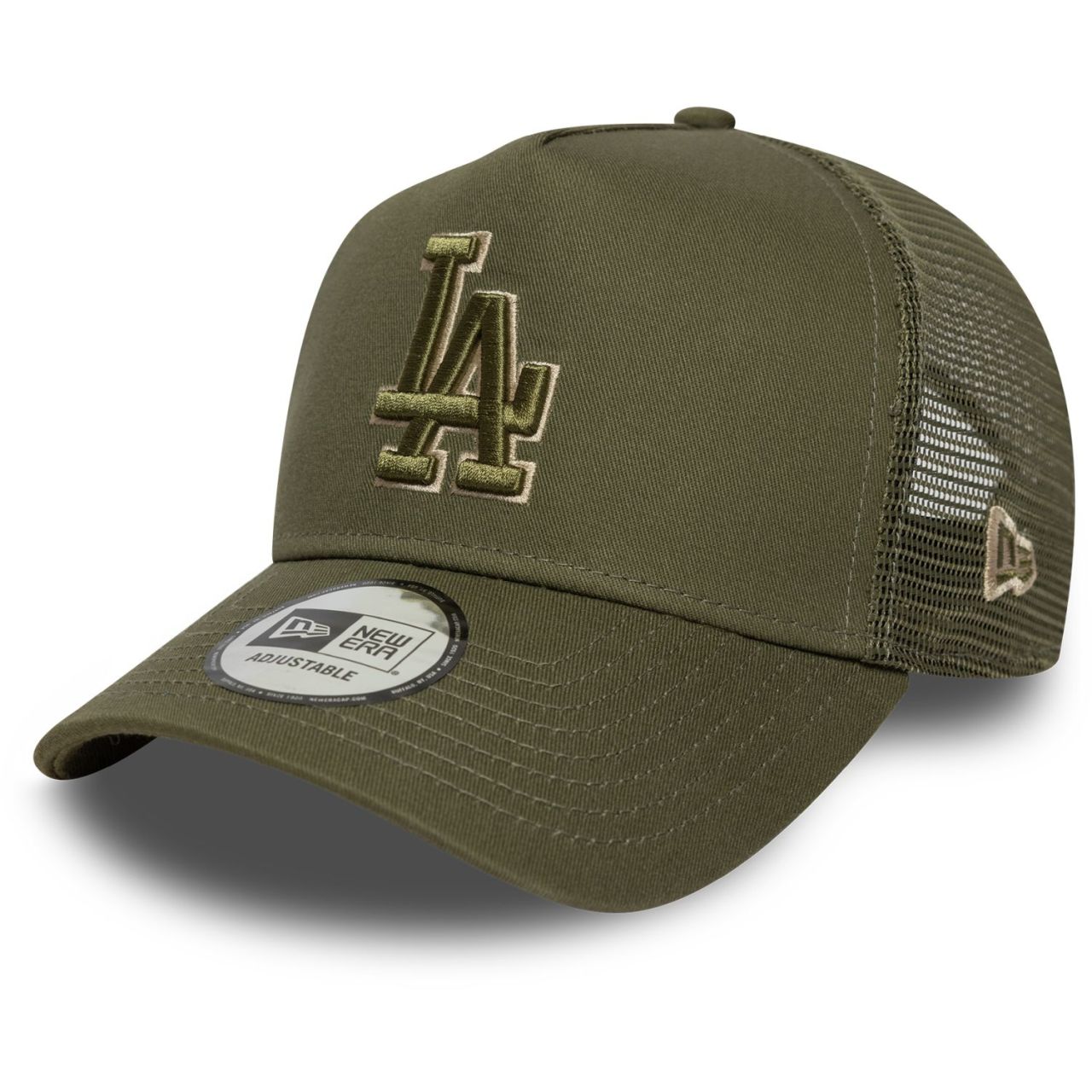 New Era A-Frame Trucker Cap - Los Angeles Dodgers oliv
