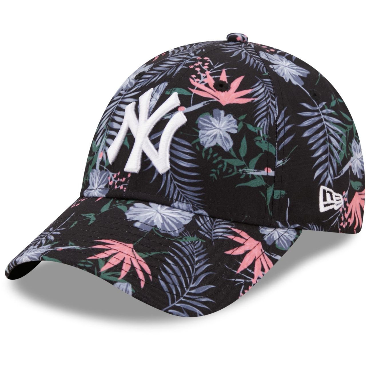 New Era 9Forty Damen Cap - FLORAL New York Yankees schwarz