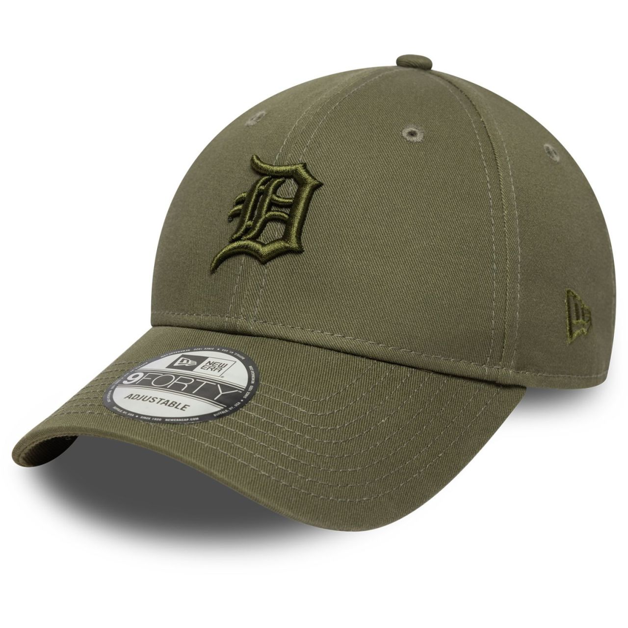 New Era 9Forty Strapback Cap - MIDI Detroit Tigers moss oliv