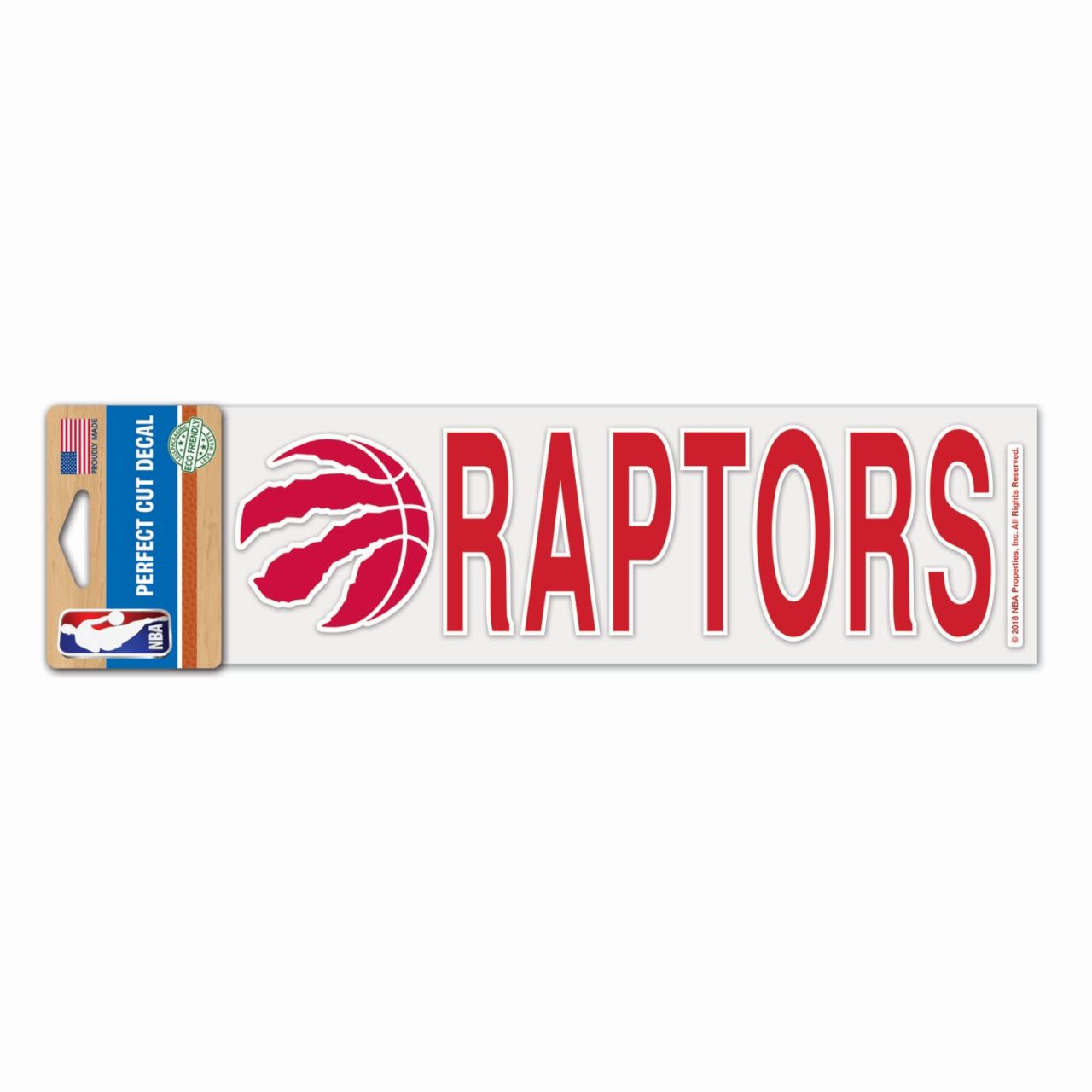 NBA Perfect Cut Aufkleber 8x25cm Toronto Raptors