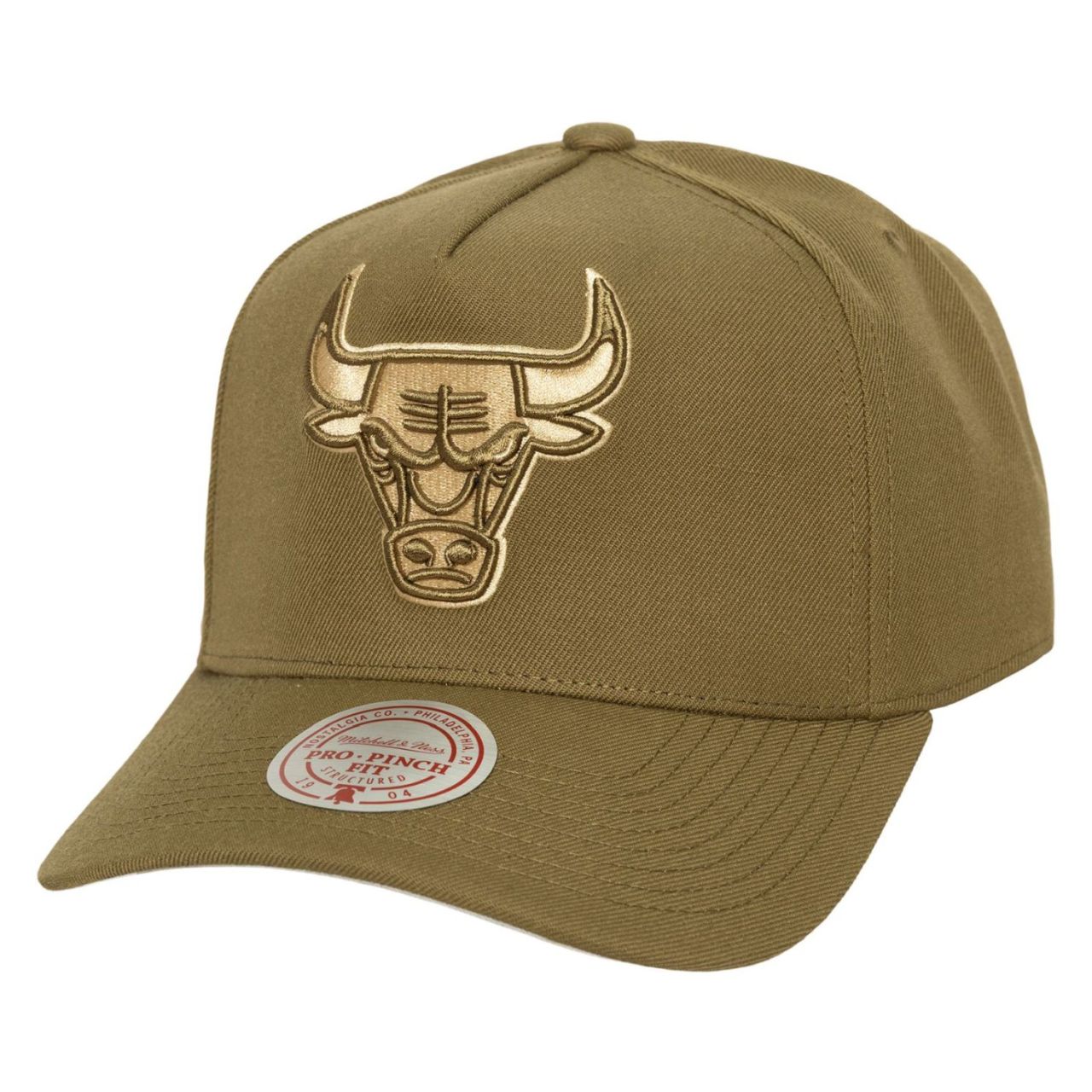 Mitchell & Ness Snapback PRO CROWN Cap - Chicago Bulls oliv