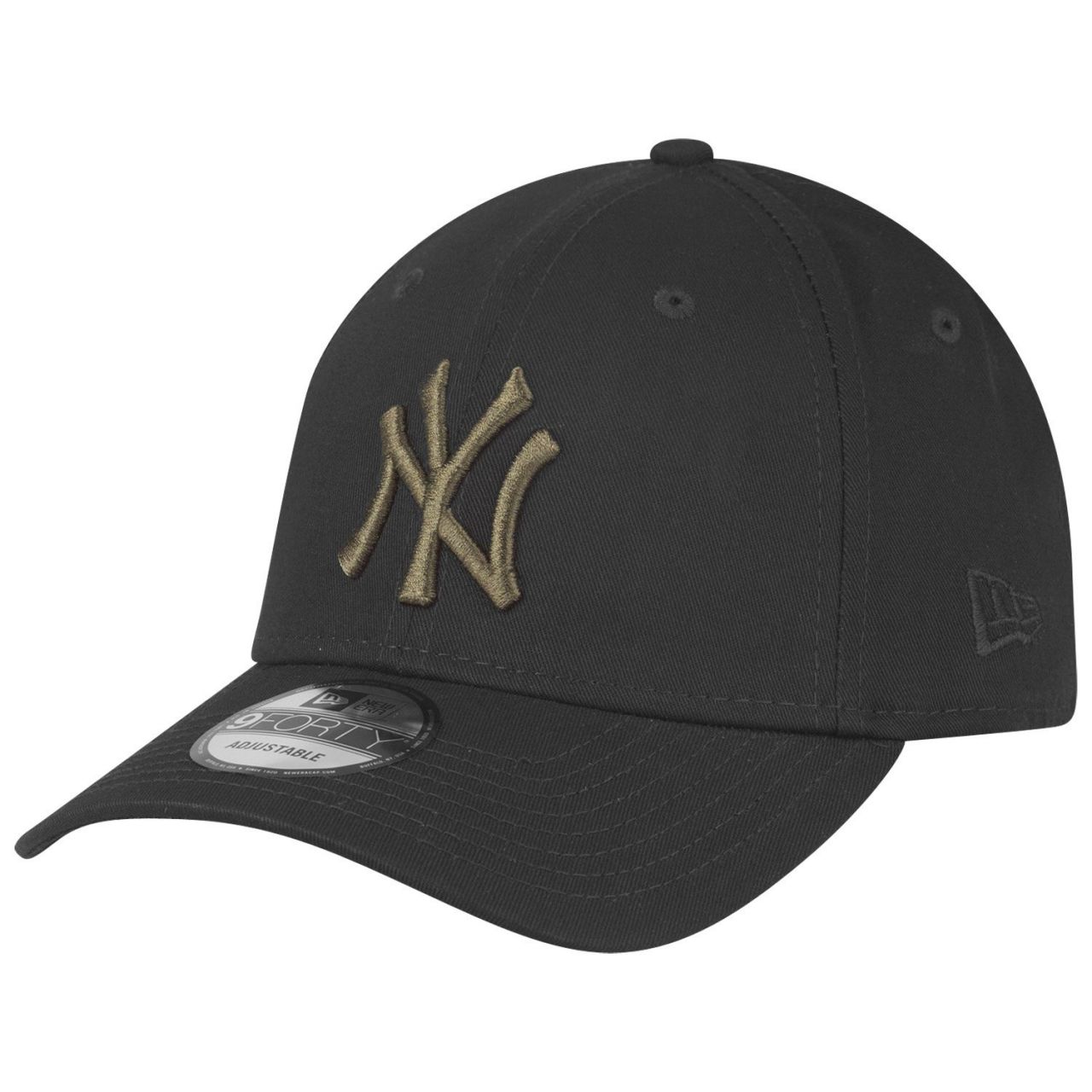 New Era 9Forty Strapback Cap  New York Yankees schwarz oliv