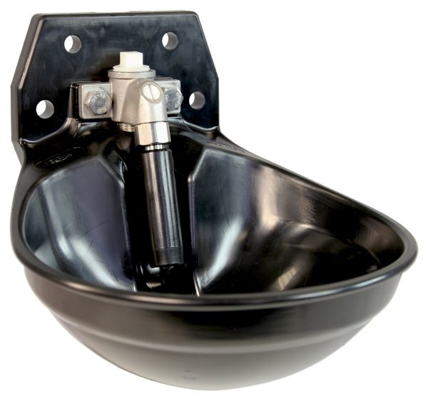 Suevia Tränkebecken Mod. 12P schwarz mit 3/4 Zoll Edelstahl-Ventil ...