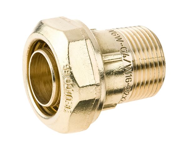 Beulco Verschraubung 1 1/4 Zoll AG - 40x3,7mm - Übergangsstück mit ...