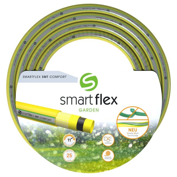 Smartflex Gartenschlauch SMT Comfort 3/4 Zoll - 50m PVC Wasserschlauch