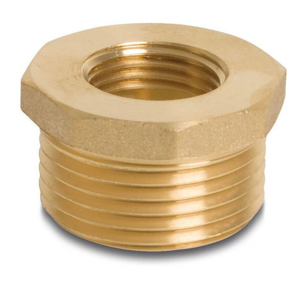 Messing Reduzierstück 1/2 Zoll AG x 3/8 Zoll IG - Arbeitsdruck 30bar