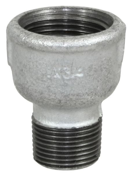 Temperguss Reduziermuffe, 1/1 x 3/4 Zoll, IG-AG, Innengewinde x Auß...