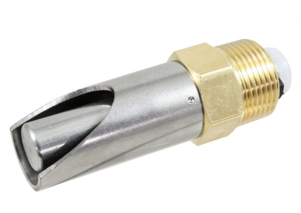 Beißnippel PREMIUM-LINE 3/4 Zoll, 80mm, NIRO, mit dickem Druckkegel...