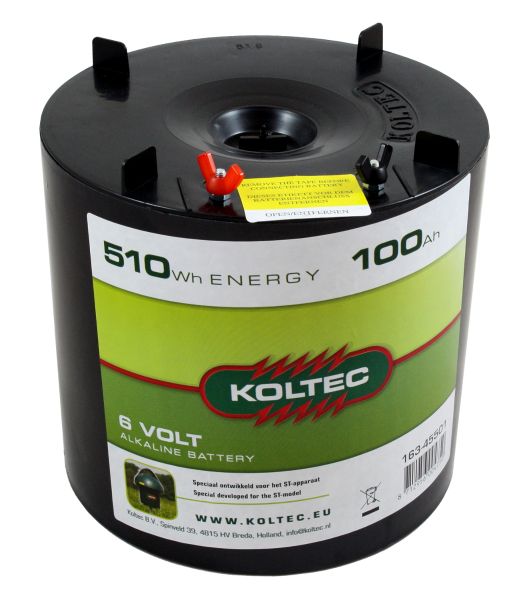 Koltec Alkaline 6V - 100Ah Weidezaunbatterie - Batterie für Koltec ST