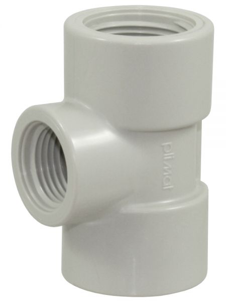T-Stück PP 3/4 Zoll IG - reduzierter Mittelabgang 1/2 Zoll IG - Arb...